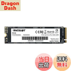 【送料無料】Patriot P310 480GB Internal SSD - NVMe PCIe M.2 Gen3 x 4 - Low-Power Consumption Solid State Drive - P310P480GM28