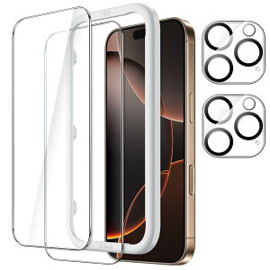 �y���������zJETech iPhone13 mini �ی�t�B����+�J�����t�B���� ���t���p�̃K�C�h�g�t�� 5.4�C���`�����K���X�t�B����+�����Y�t�B���� 2��+2���Z�b�g