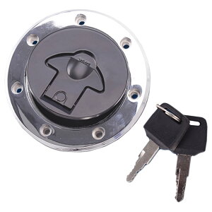 【送料無料】Meliore 社外品 カワサキ ホンダ スズキ ヤマハ 燃料 タンク キャップ カバー 蓋 キー 鍵 スペア 2個 付き フューエル カスタム ドレスアップ バイク 汎用 補修 7穴 8穴 セキュリティ
