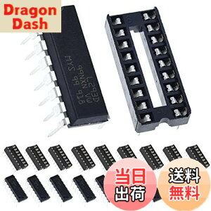 �y���������zDAOKAI 10 �� L293D �X�e�b�s���O ���[�^�[ �h���C�o�[ �R���g���[���[ DIP16 4 �`�����l�� ���[�^�[ �h���C�o�[ �`�b�v Arduino �p 10 �� 16P IC �\�P�b�g�t��