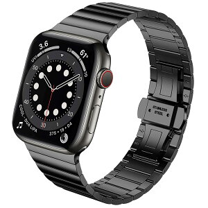 �y���������zFor Apple Watch Ultra/Ultra 2/9/8/SE2/7/SE/6/5/4/3/2/1 �X�e�����X�o���h �A�b�v���E�H�b�` 8 �����o���h ���� �����X�e�����X�o���h ���߉\ Apple Watch 7 �����o���h�i�u���b�N/38mm 40mm 41mm�j