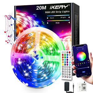 yzIKERY LEDe[vCg APP  SMD5050 24V 4s 1600F PxRGB ؒf\ F Hsv dd100V-240V