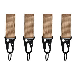 【送料無料】YAPJEB キーリング molle ベルクロ ベルト キーホルダー バックル カラビナ ミリタリー タクティカル サバゲー フック モール システム対応 多機能