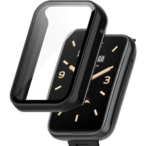�y���������zMiimall �y��̌^�P�[�X�z�Ή�Xiaomi Mi Band 7 Pro�t�B���� �P�[�X �S�ʕی� �Ռ��z�� PC�ގ� ���h�~ Mi Band 7 Pro �J�o�[ �K���X�t�B���� �w��h�~ �C�A�h�~ �������i�N���A�j