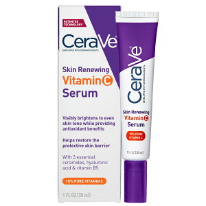 yzCeraVe Vitamin C Serum with Hyaluronic Acid | Skin Brightening Serum for Face with 10% Pure Vitamin C | Fragrance Free | 1 Fl. Oz TCYF30~bg (x 1)