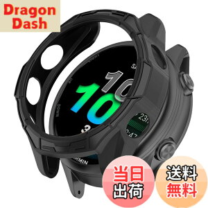 �y���������zHeeNia Garmin �Ή� �P�[�X �V���R���ގ� �ی�P�[�X �J�o�[ �Ռ��z�� ���y�� �_�� �Ռ��h�~ �C�菝�h�~ �ی�J�o�[�p �F�F�u���b�N�A�T�C�Y�FGarmin Forerunner 570 47mm