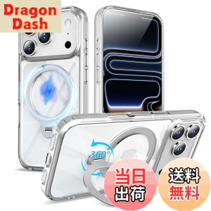 �y���������zMagSafe�Ή� �P�[�X�y ���C�����X�[�d�A�c�����Ή��A�B�����[���X�^���h�A�}�O�l�b�g���ځA�ϏՌ��A�S�ʕی�z �F�F�N���A�����A�T�C�Y�FiPhone 17Pro �p