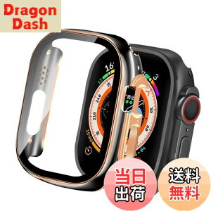 【送料無料】CABOBE 対応 Apple Watch ケース 49mm メッキ加工 アップルウォッチウルトラ3/2/1 カバー Apple Watch Ultra3/2/1/2/1 カバー 2色 対応 アップルウォッチ ケース ガラスフィルム 一体型 PC素材 耐