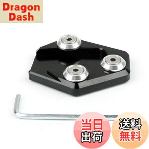 【送料無料】Bruce & Shark(ブルース・サメ)本田 ホンダ グロム MSX 125 2013-2015用 msx125サイドスタンド キックスタンド プレート パッド エンド ブラック