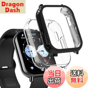 �y���������zHianjoo 2���� Xiaomi Redmi Watch 5 Lite �Ή� �P�[�X �t�B���� [�ی�J�o�[ + �t�B���� ��̌^] Xiaomi Redmi Watch 5 Lite �Ή� �J�o�[ TPU�f�� �\�t�g�P�[�X �S�ʕی� �ی�t�B���� �Ռ��z�� ��