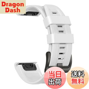 yz[YOCAHU] QuickFit 22 mm oh p for GARMIN(K[~) Fenix 7 Pro Solar/Approach S70 47 mm/Forerunner 965 Ή Xgbv VR xg _炩 h K[~ p oh (white), z