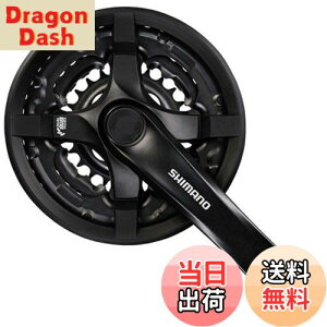 【送料無料】シマノ (SHIMANO) フロントチェーンホイール (MTB) FC-TY501 48×38×28T 170mm 8S/7S/6S チェーンガード付 ブラック・対応BB 四角軸 122.5mm (D-NL) EFCTY501C888CLB TOURNEY (ターニー)