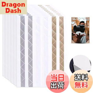 【送料無料】PAVIKE写真コーナー シール(10枚セット)約1020個 写真シール 角 ホワイト コーナー 写真シール DIY写真集 アルバム ステッカー 日記 フォトシール 手作りアルバム用 素材 装飾シール