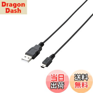 �y���������z�G���R�� RoHS�w�ߏ���&���z���p�b�P�[�W �G�RUSB�P�[�u�� USB2.0 A-miniB�^�C�v 3m �u���b�N U2C-JM30BK