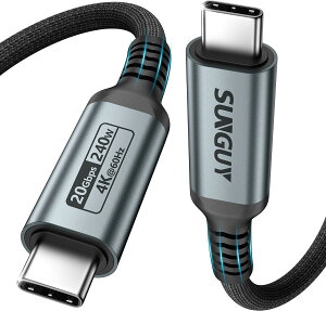 yzSUNGUY USB C to C P[u 2M 240W[d 20Gbpsf[^] 4K@60Hzfo ^CvC P[u ϋvfh~iC҂ iPhone 16/15 V[Y, MacBook Pro, iPad Pro/Air, Galaxy S24/S23, Pi