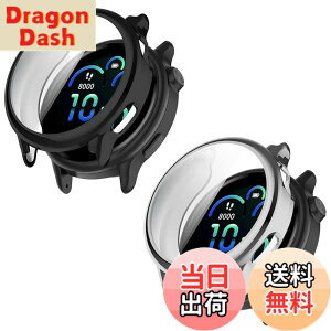 �y���������z�y2���Z�b�zFor Garmin Vivoactive 6 �P�[�X �K���X�t�B����+PC�t���[�� ��̌^ �ی�t�B���� Greerass �S�ʕی� �����ߗ� �S�ʕی� �ϏՌ� �w��h�~ �������� �h���h�o �����ȒP �t�C����