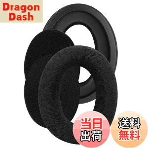 �y���������zGeekria �C���[�p�b�h Comfort �݊��� �p�b�h �[���n�C�U�[ Sennheiser HD505, HD 515, HD 518, HD 555, HD558, HD559, HD569, HD579, HD589 �w�b�h�z���ɑΉ� �p�b�h �C���[/�C���[�J�b�v �x���A (�u���b�N)