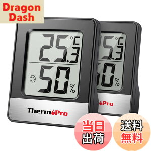 �y���������zThermoPro�T�[���v�� ���x�v �����x�v ���x���x�v ���� �����v �f�W�^�� ���� �R���p�N�g ��}�[�N �Ǌ|�� ���X�^���h �}�O�l�b�g TP49 �u���b�N 2�p�b�N