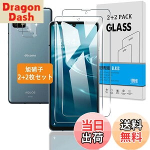 �y���������z�y2+2���Z�b�g�z �Ή� AQUOS sense6 / AQUOS sense 6s �K���X�t�B���� +�J�����t�B���� �y���{���Ɏq �d�x9H�z AQUOSsense6 SH-54B SHG05 SH-M19 / AQUOSsense6s SHG07 �p �t�B���� �����K���X �t���ی�t