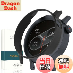 �y���������zPRODELI For CMF By Nothing Watch Pro 2 ��p �P�[�X ���t���ȒP PC�f�� �y�� �L�Y�h�~ �ϏՌ� �h�o cmf by nothing watch pro 2 �p �ی�J�o�[ �i�u���b�N�j