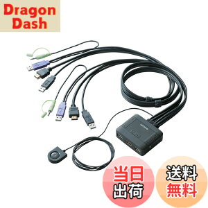 �y���������z�G���R�� KVM�X�C�b�` hdmi usb �ؑ֊� �X�s�[�J�[ �茳�X�C�b�` 2�� KVM-HDHDU2