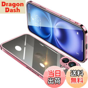 �y���������zONETIAOLONG �ɓK������iPhone16 �p�̃P�[�X �N���A �A�C�t�H��16 �p�̃J�o�[ ���� �X�}�z�P�[�X �S�ʕی� �ϏՌ� �y�� ���b�L���H TPU ���^ �X�g���b�v�z�[���t�� ����~�� �����h�~ 6.