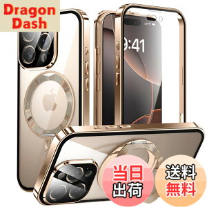 �y���������ziPhone 16 Pro Max �p ���� MagSafe�Ή� �P�[�X �A�C�t�H��16�v���}�b�N�X �A���~�o���p�[ 360°��]�X�^���h Uovon �X�}�z�P�[�X �A�C�z��16�v���}�b�N�X �S�ʕی� �J�o�[ �J���������Y��