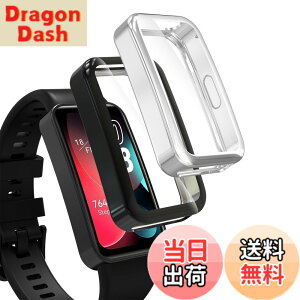 �y���������zHianjoo 2���� Huawei Band 10/9/8 �Ή� �P�[�X [�ی�J�o�[ + �t�B���� ��̌^] Huawei Band 10/9/8 �Ή� �J�o�[ TPU�f�� �S�ʕی� �Ռ��z�� �����x�^�b�` �\�t�g�P�[�X [��+��]