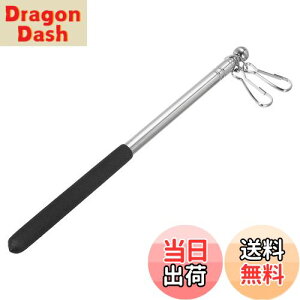 【送料無料】PATIKIL フラッグポール ハンドヘルドの旗 手持ち旗竿 伸縮式 1M 持ち運び可能 ステンレス鋼 ツアーガイド 5セクション ブラック