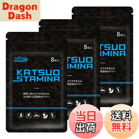 【送料無料】【3袋セット】KATSUO STAMINA カツサプ 1袋(8粒入)