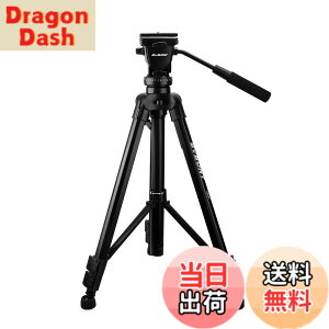 �y���������zSVBONY SA402 �O�r �J�����O�r 3way�_�� �������_�� ������t�� �ω׏d�F6kg �X���[�Y�ɓ���B�e �r�f�I�J�����O�r 3�i�K�L�k�i70cm-164cm�j �y�� ���萫 �A���~�� �L�������O�P�[�X �u
