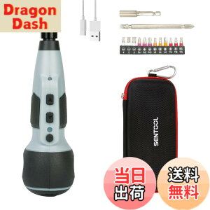 �y���������zSENTOOL �d���h���C�o�[ ���^ �y���^ �h���C�o�[ �d�� �蓮���p �[�d�h���C�o�[ 3�i�K�ؑփ��[�h �d�h�� ���[�P�[�X�t�� USB Type C�[�d�� �����⏉�S�҂ł��ȒP�Ɏg���� �Ƌ�̑g��