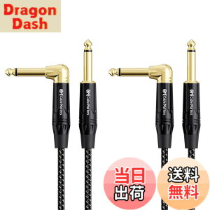 �y���������zCable Matters 2�{�Z�b�g �ґg�M�^�[�P�[�u�� - 3m�A�M�^�[ �V�[���h S-L�^�A 6.35mm���m�����v���O �y��p�P�[�u�� TS �X�g���[�g - L �^�v���O