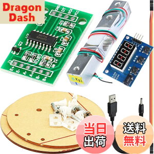 �y���������zDAOKAI HX711�d�ʃZ���T�[ADC���W���[���L�b�g+�d�q���p�f�W�^�����[�h�Z��5KG��Arduino�p�A�X�P�[���f�B�X�v���C���W���[���A3.5x1.35mm�d�����t��