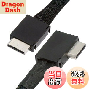 �y���������zNFHK ���p�x 90�x OcuLink PCIe 4.0 PCI-Express SFF-8611 4i to SFF-8611 �f�[�^�A�N�e�B�u�P�[�u�� eGPU SSD 50cm�p