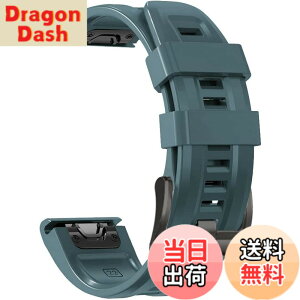 �y���������z[YOCAHU] QuickFit 22 mm �o���h �����p for GARMIN(�K�[�~��) Fenix 7 Pro Solar/Approach S70 47mm/Forerunner 965 �Ή� �X�g���b�v �V���R�� �x���g �_�炩�� �h���� �K�[�~�� �p �����o���h (Lake Blue)