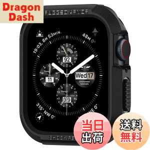 �y���������zSpigen Apple Watch �P�[�X 45mm 44mm�yApple Watch SE3/9/8/7/SE2/SE/6/5/4 �Ή��z���� �Ռ��z�� ���h�~ �ϏՌ� �ی�J�o�[ �A�b�v���E�H�b�`�P�[�X ���M�b�h�E�A�[�}�[ 062CS24469 (�}�b�g�E�u���b