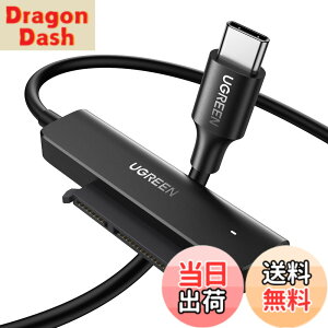 �y���������zUGREEN SATA USB �ϊ��P�[�u�� 2.5�C���` �ϊ��A�_�v�^ 2.5�C���` SATA3 SSD HDD�̂ݑΉ� USB-C �ڑ� 10TB��e�ʑΉ� USB3.0 UASP�Ή� 5Gbps�]�����x MacBook Pro/Air�ȂǂɑΉ� �y3.5�C���`HDD�Ή��s��