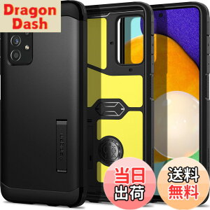 �y���������zSpigen Galaxy A52 5G �P�[�X SC-53B �ϏՌ� �ČRMIL�K�i �O�w�\�� �X�^���h�t�� �X�}�z�X�^���h TPU�o���p�[ �J�����ی� �h�o �w��h�~ ���h�~ �Ռ� �z�� �^�t�E�A�[�}�[ ACS02319 (�u���b�N