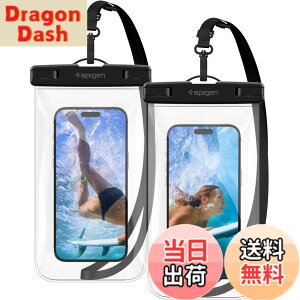 �y���������zSpigen �X�}�z �h���P�[�X 2���Z�b�g ���� iPhone Pixel Xperia �ő�8.2�C���`�Ή� �^�b�`�\ ��F�� ���� �����B�e �����C ���� �ނ� �C IPX8�F�� ���S�h�� �l�b�N�X�g���b�v�t�� A601 AMP03