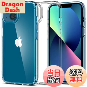 �y���������zSpigen iPhone13Mini�P�[�X ���� �ϏՌ� �ČRMIL�K�i�擾 TPU �o���p�[�P�[�X 2�d�\�� ���菝�h�~ ���ϗ}�� ���C�����X�[�d�Ή� �E���g���E�n�C�u���b�h ACS03317 (�N���X�^���E�N���A)