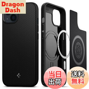 �y���������zSpigen iPhone13Mini�P�[�X Magsafe �}�O�l�b�g���� �ČRMIL�K�i�擾 �ϏՌ� �d��30g TPU ����~�� ���C�����X�[�d�Ή� ���菝�h�~ �}�O�E�A�[�}�[ ACS03680 (�}�b�g�E�u���b�N)