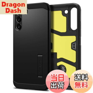 �y���������zSpigen Galaxy S22 �P�[�X [ SC-51C | SCG13 ] 3�w�\�� �X�^���h�t�� �ČRMIL�K�i�擾 �J�����ی� ���h�~ �Ռ��z�� ���C�����X�[�d�Ή� �^�t�E�A�[�}�[ ACS03991 (�u���b�N)