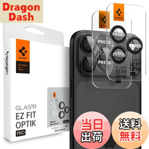 �y���������zSpigen iPhone 17 Pro / 17 Pro Max �J�����ی�t�B���� iPhone 16 Pro / 16 Pro Max �Ή� �u���b�N�F 9H�d�x�����K���X �����Y�v���e�N�^�[ 2���� AGL05205