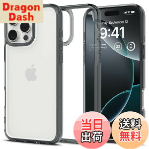 �y���������zSpigen iPhone 16 Pro �P�[�X �N���A ���� �X�g���b�v�z�[�� �ČRMIL�K�i �o���p�[ �ϏՌ� �E���g���E�n�C�u���b�h ACS08123 (�X�y�[�X�E�N���X�^��)