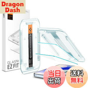 �y���������zSpigen Pixel 10 Pro XL/Pixel 9 Pro XL �����K���X�t�B���� 2���� 9H+�d�x �\��t���L�b�g�t�� �w��F�ؑΉ� ��U�h�~ �w��h�~ �������H �ی�t�B���� EZ Fit AGL08445 (�N���X�^���E�N���A)