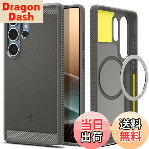 �y���������zSpigen Galaxy S25 Ultra �P�[�X Magfit�Ή� �ϏՌ� TPU �\�t�g �}�b�g �ČRMIL�K�i ���M�b�h�E�A�[�}�[�E�}�O�t�B�b�g ACS08952 (�}�[�u���E�O���[)