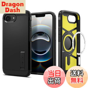 �y���������zSpigen �y�n��19�N�̋Z�p�́z iPhone 17e / 16e �P�[�X MagSafe �}�O�l�b�g���� �X�^���h ��� �}�b�g �ϏՌ� �ČRMIL�K�i �^�t�E�A�[�}�[�iAI�j�E�}�O�t�B�b�g ACS09137 (�u���b�N)