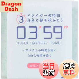 【送料無料】本多タオル 03'59'' クイックヘアドライ タオル マイクロファイバー 速乾 吸水力 色：ライトグレー、サイズ：ワンサイズ