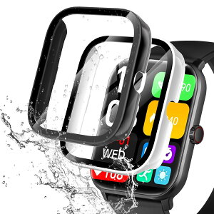 �y���������zredmi watch6 �P�[�X �F�F�u���b�N+�z���C�g�A�T�C�Y�FVialove KW105-G01(�u���b�N+�z���C�g)